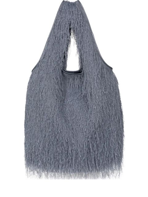 DRIES VAN NOTEN fringed tote bag - Grey - zdjęcie produktu nr 1