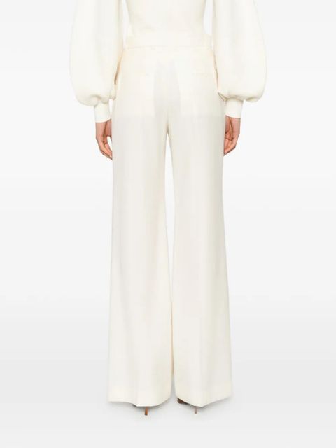 Chloé pressed-crease flared trousers - Neutrals