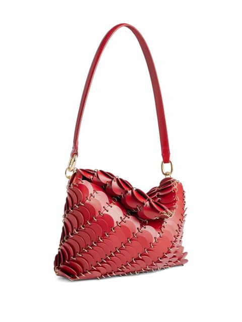 Rabanne scale-pattern leather shoulder bag - Red - zdjęcie produktu nr 2