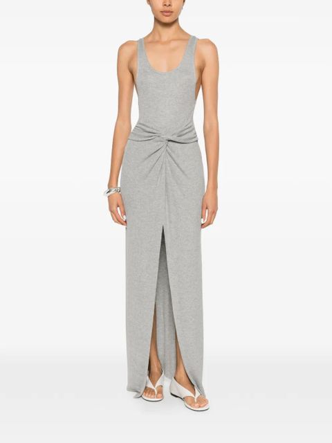 Nanushka Ofelia twist-detail maxi tank dress - Grey