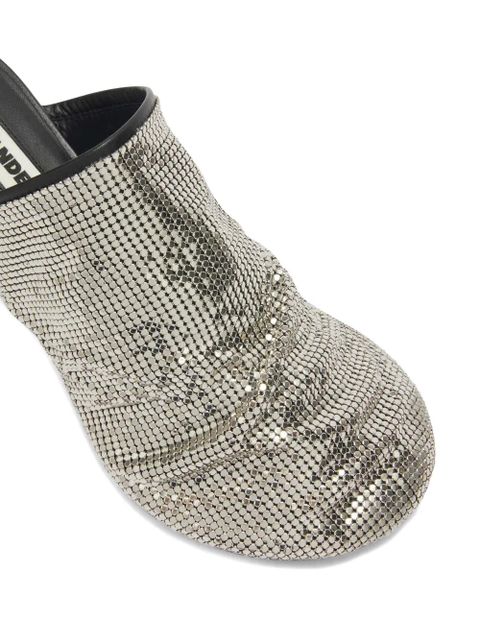 Jil Sander sequin-mesh mules - Grey