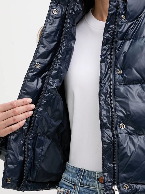 Calvin Klein Jeans kurtka kolor granatowy zimowa LV047D504G