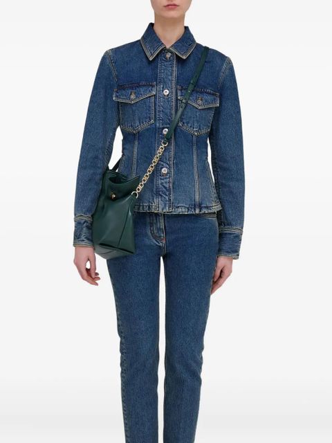 Ferragamo leather shoulder bag - Green - zdjęcie produktu nr 2