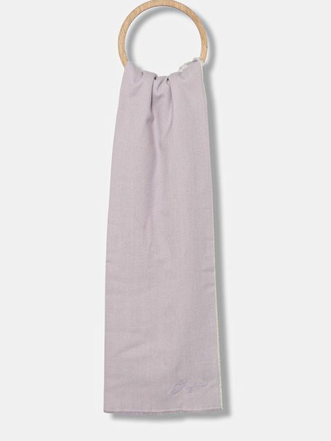 BOSS szalik z dodatkiem wełny damski kolor fioletowy gładki 50558638 - zdjęcie produktu nr 1