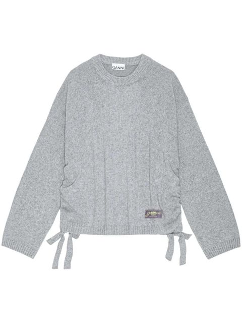 GANNI drawstring sweater - Grey - zdjęcie produktu nr 1