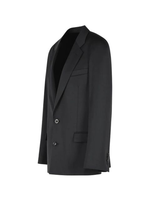 Maison Margiela single-breasted virgin wool blazer - Black