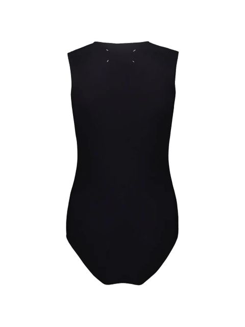 Maison Margiela elasticated crew neck bodysuit - Black - zdjęcie produktu nr 2