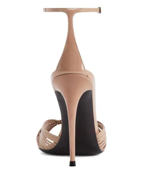Giuseppe Zanotti 105mm Intriigo leather heeled sandals - Neutrals - zdjęcie produktu nr 2