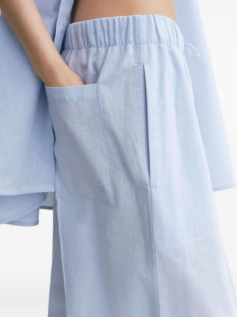 TOTEME drawstring palazzo pants - Blue