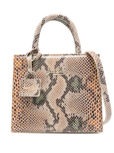 MC2 Saint Barth snake effect top handle tote bag - Neutrals