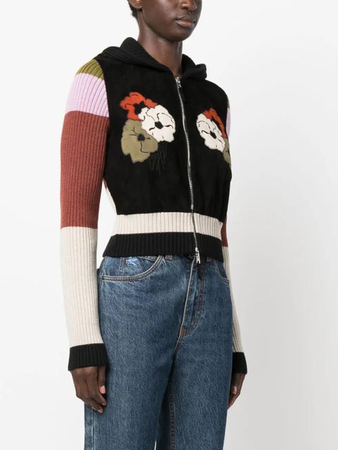 ETRO hooded wool zip-up cardigan - Black - zdjęcie produktu nr 2