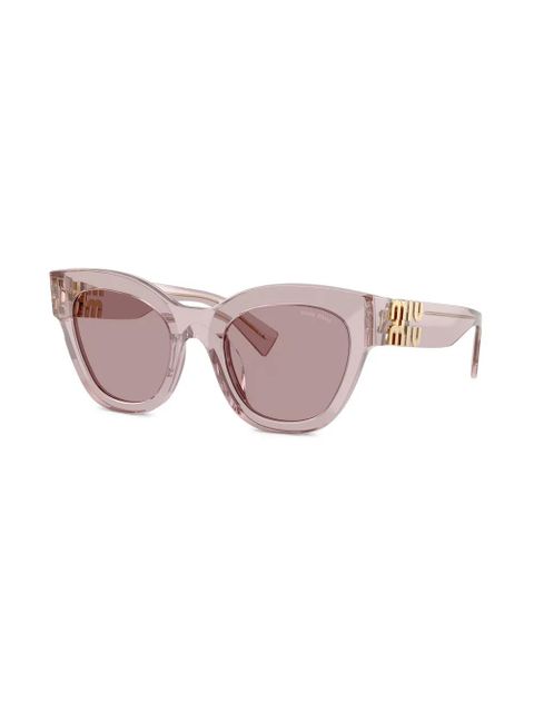 Miu Miu Eyewear oversize-frame sunglasses - Purple - zdjęcie produktu nr 2