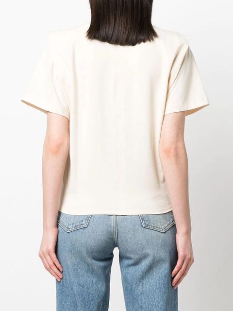 Isabel Marant Zelikia knotted T-shirt - Neutrals