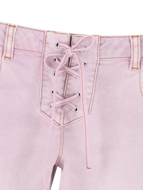 ISABEL MARANT lace-up jeans - Pink