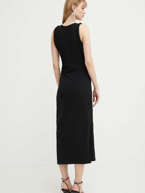 IRO sukienka kolor czarny maxi dopasowana