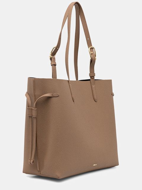 Furla torebka skórzana kolor beżowy WB02001 BX4329 4619S