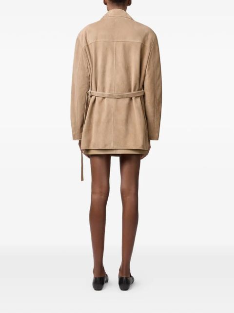 Tod's pocket leather jacket - Neutrals