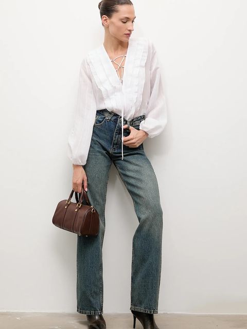 Answear.LAB koszula damska kolor biały regular - zdjęcie produktu nr 2