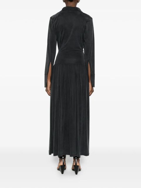 Aya Muse Mer pleated midi dress - Grey - zdjęcie produktu nr 1