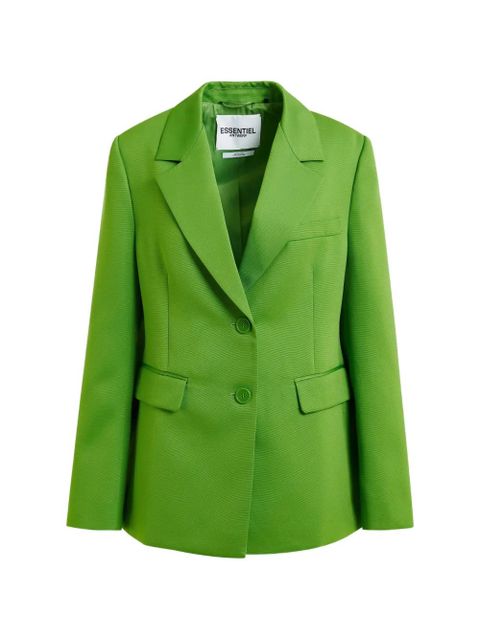 Essentiel Antwerp Jazer notched single-breasted blazer - Green - zdjęcie produktu nr 1