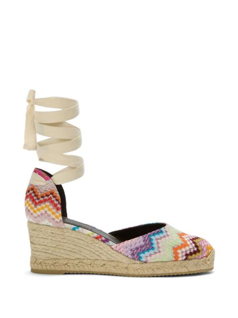 Missoni zigzag lace-up espadrilles - Green - zdjęcie produktu nr 1