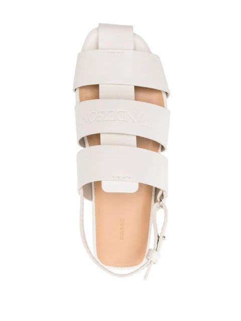 JW Anderson Slingback Fisherman leather sandals - Neutrals