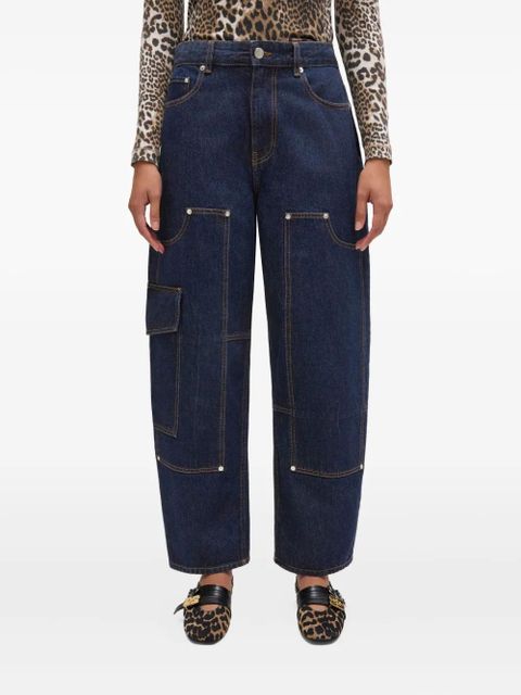 GANNI cargo jeans - Blue