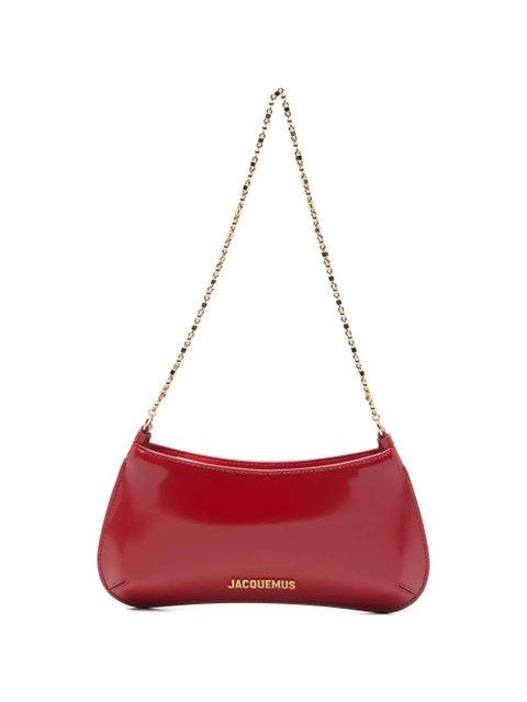 Jacquemus Le Petit Bisou chain-strap shoulder bag - Red - zdjęcie produktu nr 1
