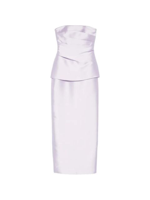 Solace London Lucille strapless layered maxi dress - Purple - zdjęcie produktu nr 1