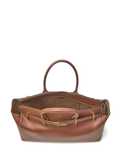 Jimmy Choo medium Diamond Belted tote bag - Brown