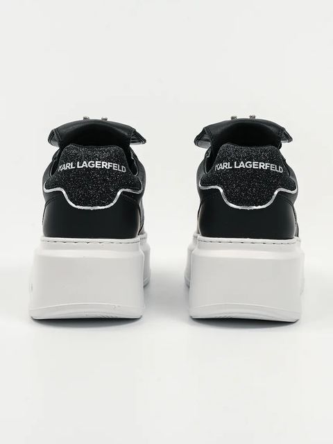Karl Lagerfeld sneakersy skórzane ANAKAPRI damskie kolor czarny KL63519S