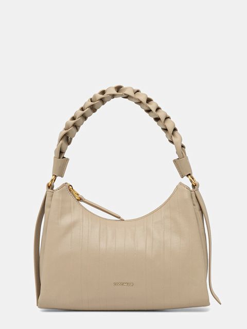 Coccinelle torebka skórzana BOHEME PLISSE kolor beżowy E1 UT1 13 03 01 - zdjęcie produktu nr 1