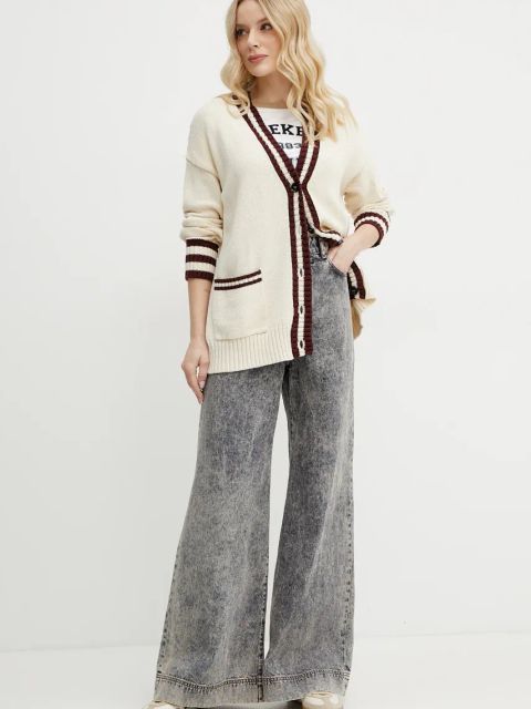 Weekend Max Mara kardigan damski kolor beżowy 2515341061600