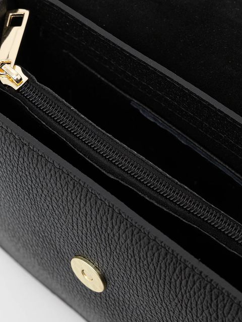 Answear.LAB torebka skórzana kolor czarny