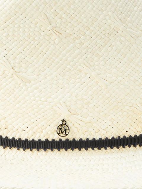 Maison Michel Mimi ribbon-detailed hat - Neutrals - zdjęcie produktu nr 2