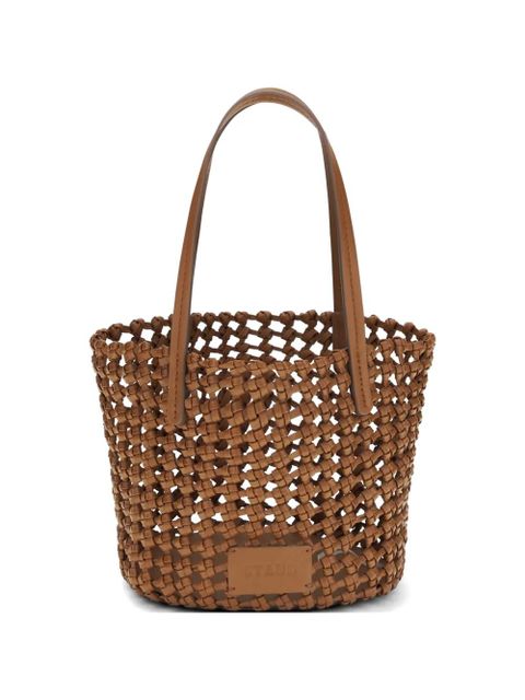 STAUD Caro woven bucket bag - Brown - zdjęcie produktu nr 1