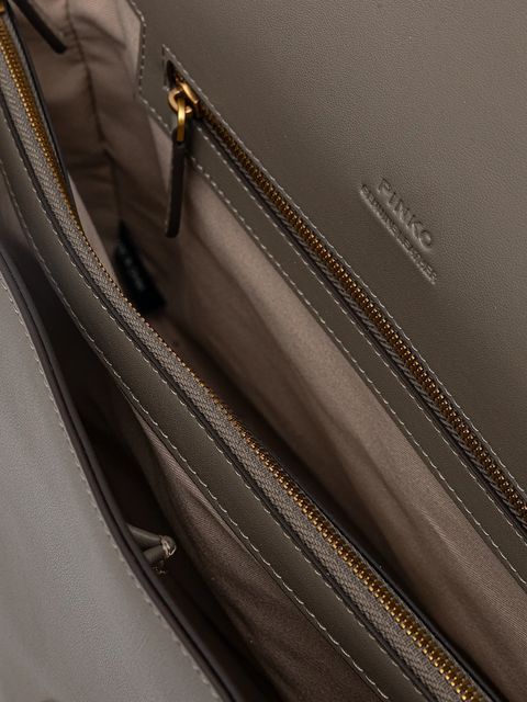 Pinko torebka skórzana kolor szary 105067 A0QO