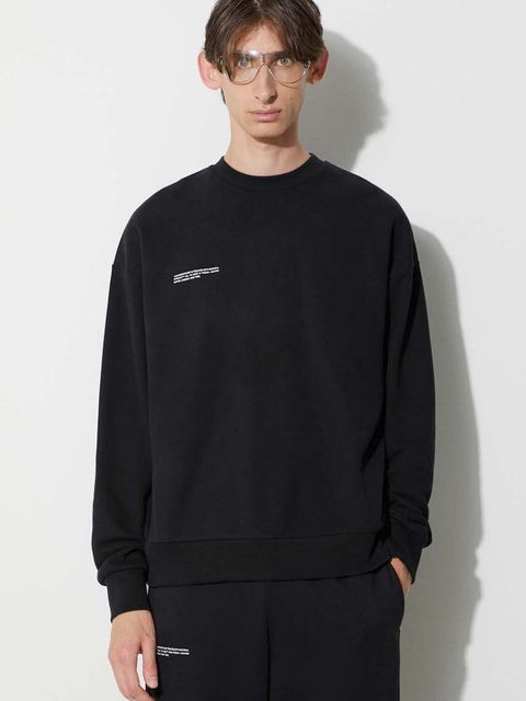 Pangaia bluza bawełniana kolor czarny z nadrukiem - zdjęcie produktu nr 2