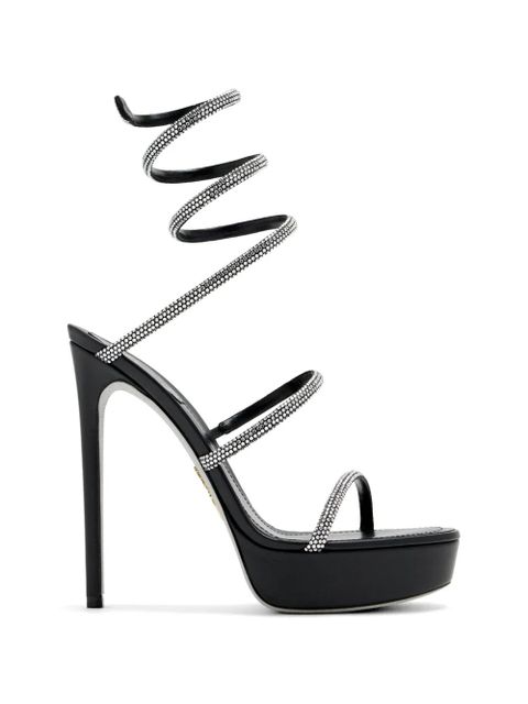 René Caovilla 130mm Cleo heeled sandals - Black - zdjęcie produktu nr 1