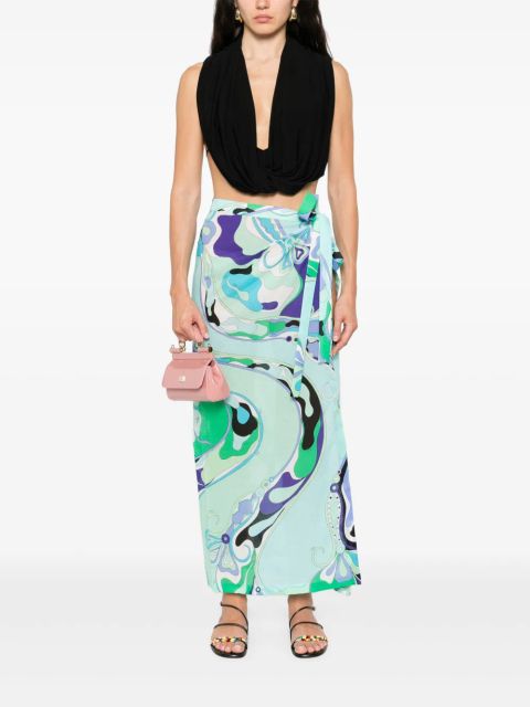 PUCCI printed midi skirt - Green