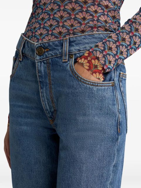 ETRO embroidered-Pegaso jeans - Blue