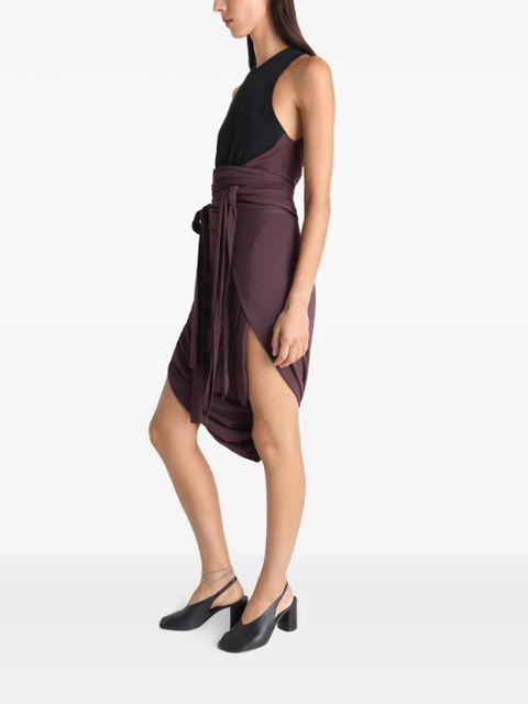 LEMAIRE draped sleeveless dress - Black