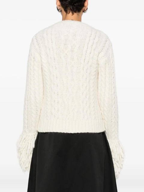 Moncler alpaca wool-blend cardigan - White