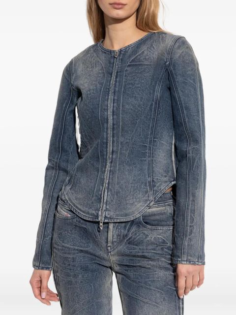 Diesel zip-up denim jacket - Blue