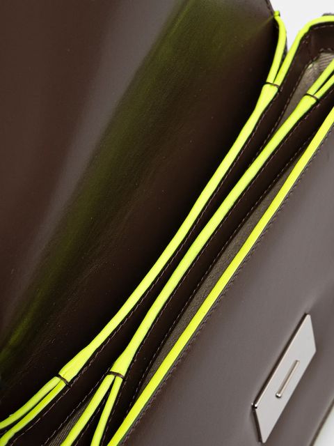 Kenzo torebka skórzana kolor brązowy FF52SA318L3B.10