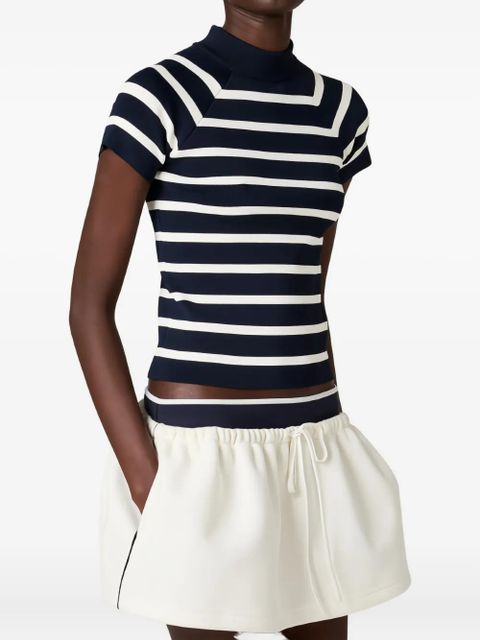 Miu Miu striped short-sleeve T-shirt - Blue - zdjęcie produktu nr 1