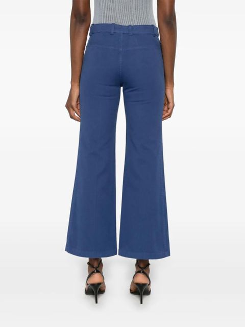 Chloé cotton cropped trousers - Blue
