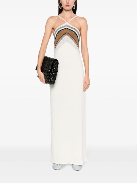 Proenza Schouler Naomi halterneck knitted maxi dress - White - zdjęcie produktu nr 2