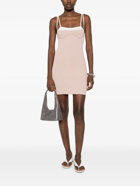 Diesel ribbed mini dress - Neutrals - zdjęcie produktu nr 2