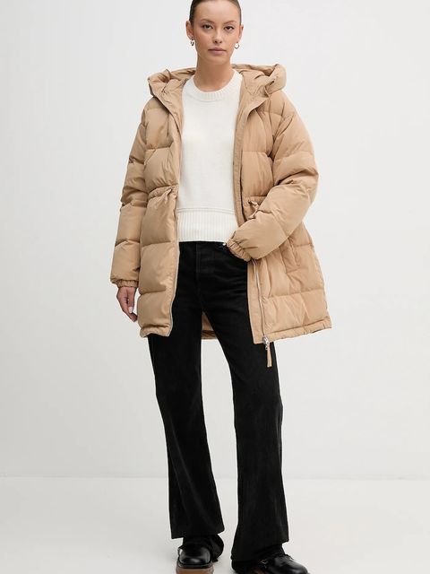 United Colors of Benetton sweter z dodatkiem wełny damski kolor beżowy 1244D10BC - zdjęcie produktu nr 2